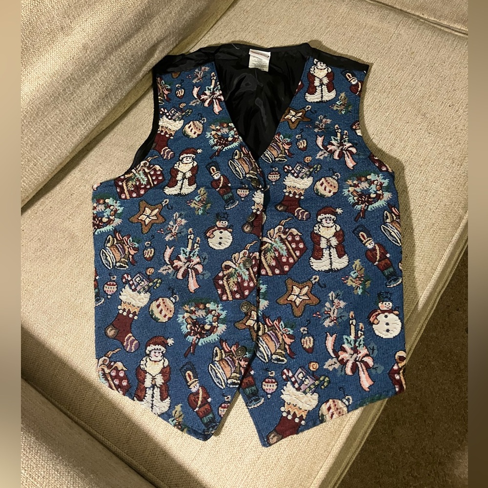 Bobbie brooks vintage Christmas snowman vest